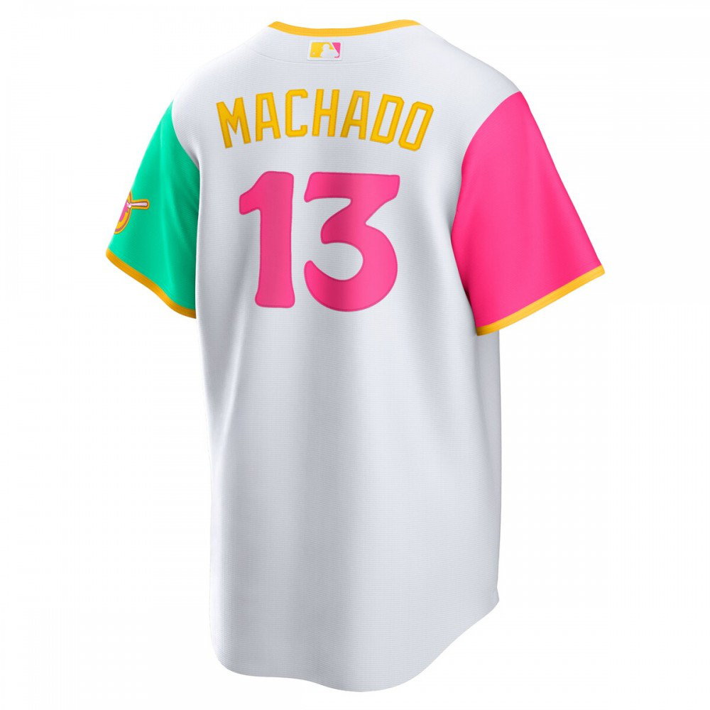 Manny Machado San Diego Padres 2022 City Connect Replica Player Jersey - White-Pro Kit Vault | Brand New 26/27 Sports Jerseys